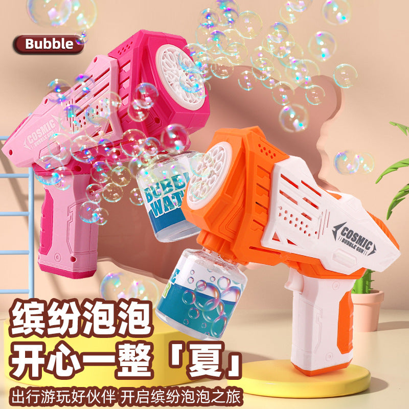 Kidspopular10 hole angel bubble gun electric bubble blowing toy wedding gatling bubble machine street stall wholesale