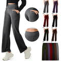 women's solid color high-waisted stretch pocket workout activewear leggings - yoga pants