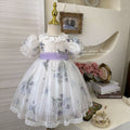 Girls' dress  summer little girl mesh lace princess dress fresh mesh