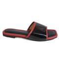 2025export beautiful women's sandals and slippers women's summer new product outwearclassyfashion sandals with hemming and color matching