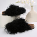 Birkenstock shoes lazy toe half slippers easiest for match furry toe slippers casual home indoor and outdoor wear popular slippers