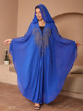fashion women's clothing style hot diamond beading high density chiffon loose cape shawl