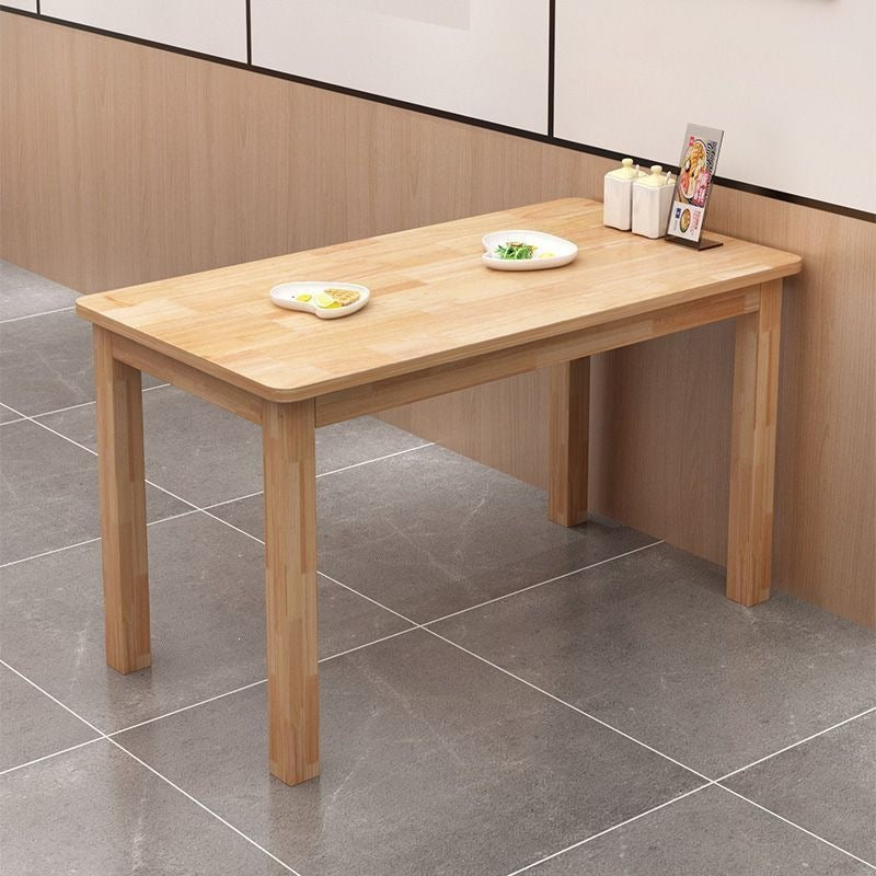 Solid wood dining table, fast food table and chairs, noodle restaurant dining table and chairs, rectangular table, square dining table, food stall, snack bar dining table