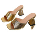 2026 square toe cross-border chunky heel slippers women's summer new european and american amazon irregular heel sandals ready stock