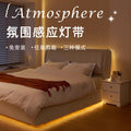 Smart voice control night light - bedroom sleep aid, home bedside ambient lighting, sound activated, human body induction led strip light