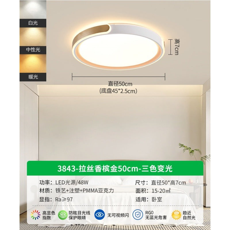 Bedroom light Ceiling light New led master bedroom lighting Modern simple room light Luxury minimalist restaurant light E