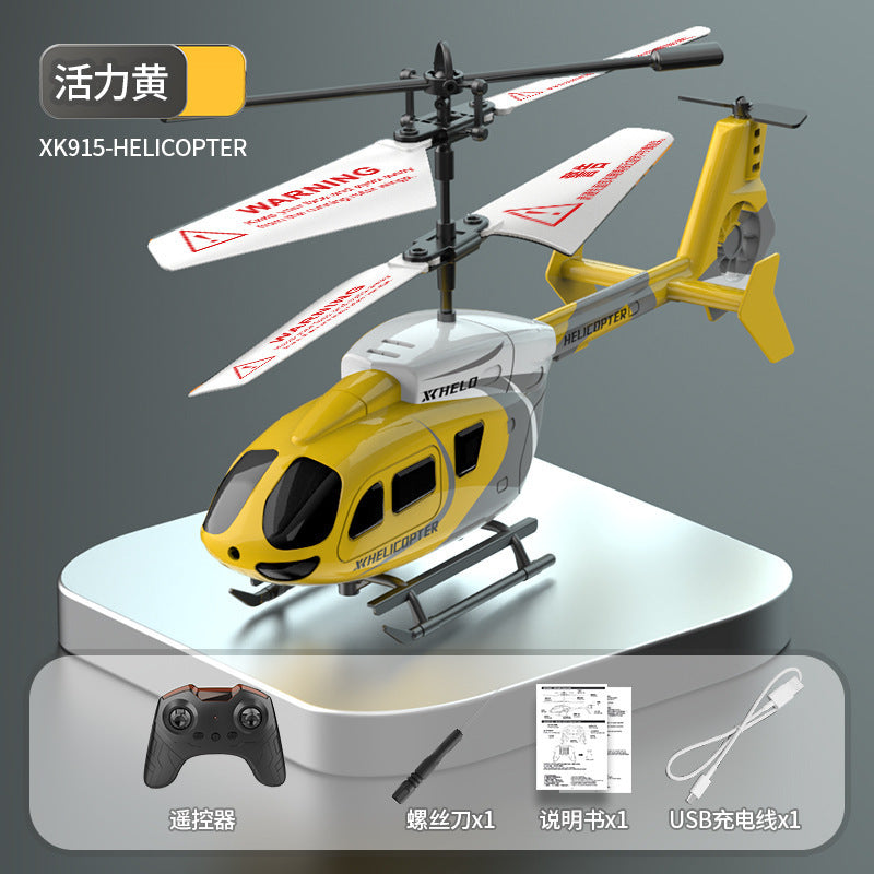 remote control aircraft model, rechargeable, drop-resistant, 3.5-channel, new sensor helicopter, children's flying toy for boys