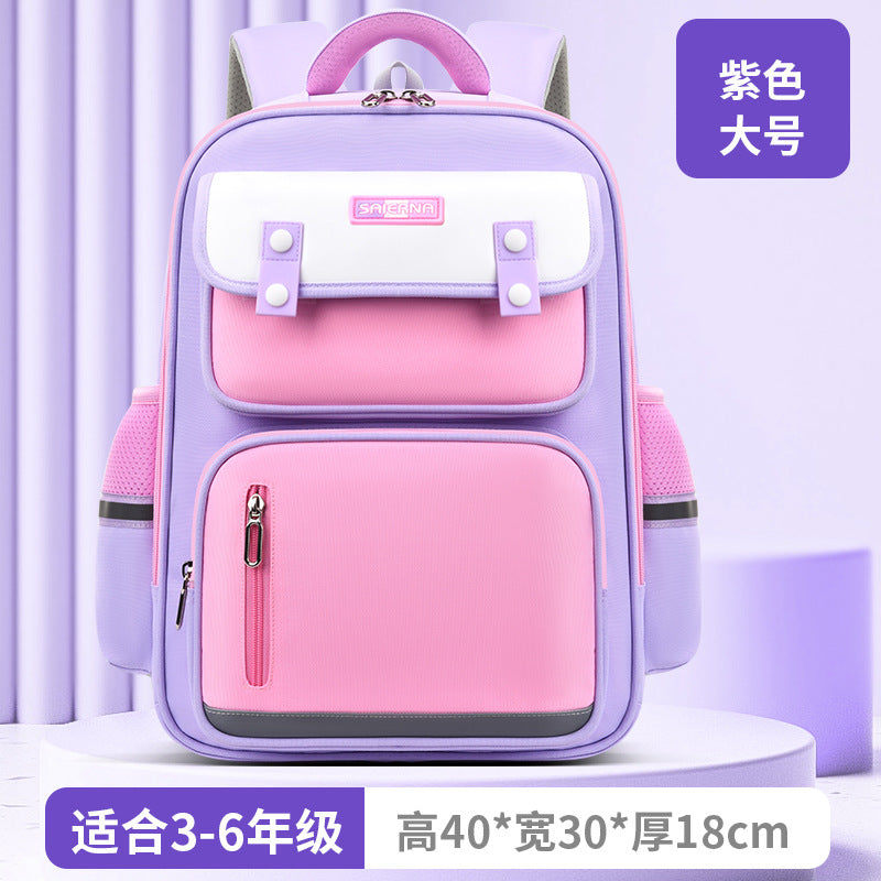 New 2023 multi-functional boys and girls backpack for grades 1-6 to reduce the burden and protect the spine, large capacity, schoolbag for primary school students