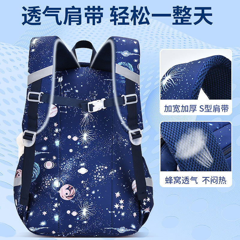 foreign trade primary school student schoolbag for girls in grades 1-3-6, spine-protecting kids backpack, lightweight and burden-reducing, wholesale