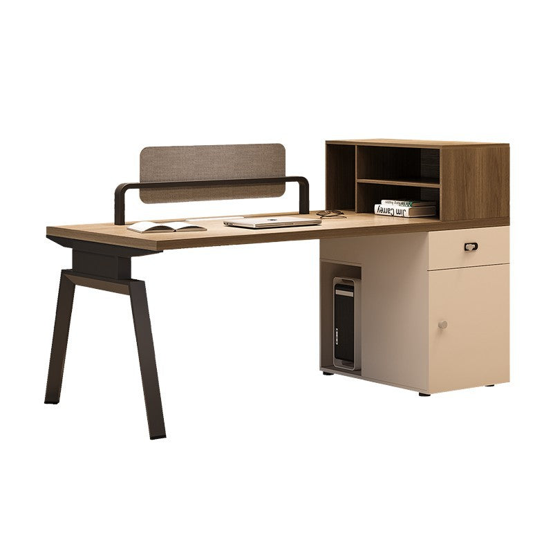 Casual modern 4 four-six 0.3kg slot computer booth screen employee office table and chair combination