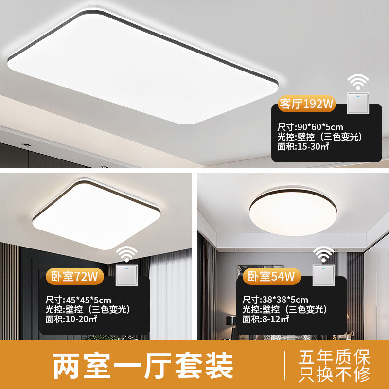 Led ceiling light - rectangular living room lamp, office desk lamp, bedroom main light fixture - full spectrum eye protection