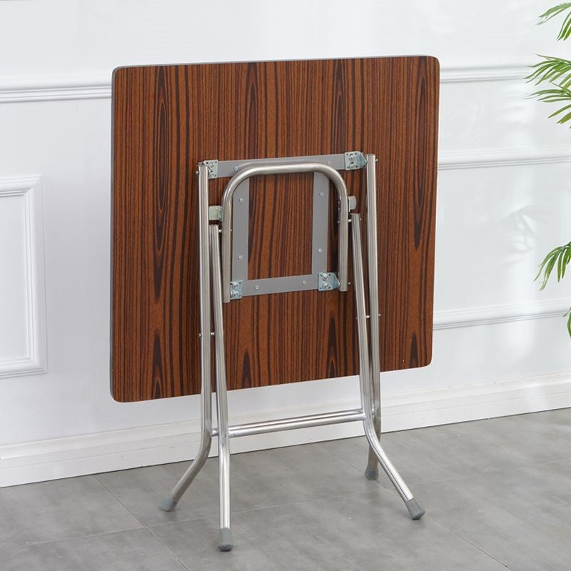 Rental house square foldable dining table stall for home dining table mahjong table for home square table simple foldable table