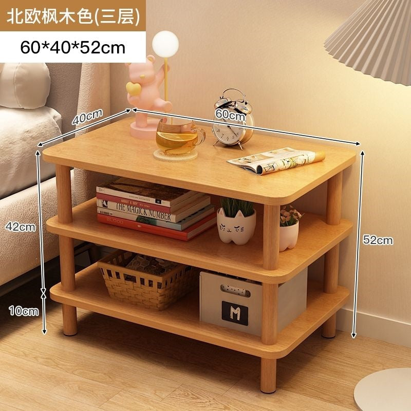 Bedside table bedside small table casual rental house small square table sofa side table bedroom simple for home storage rack