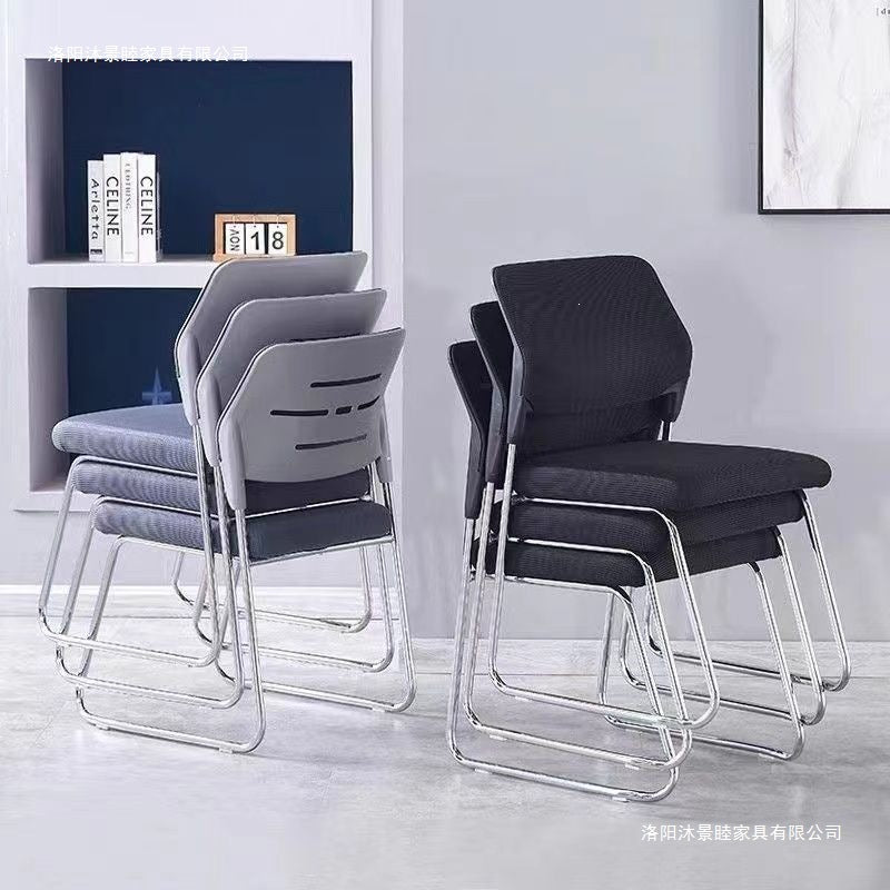 Office chair conference room prolonged sitting meeting training staff ergonomic chair stackable backrest chair for chess and card room