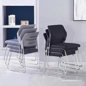 Office chair conference room prolonged sitting meeting training staff ergonomic chair stackable backrest chair for chess and card room