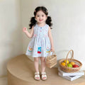 Summer new arrivals: stylish and trendy cartoon tank dress for baby girls - casual summer outfit