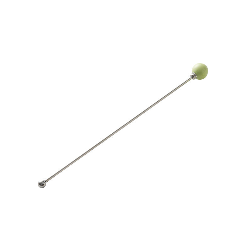 304 stainless steel tea & coffee stirring rods - multi-colored dessert picks - high-value ceramic handle milk frothing sticks - wholesale