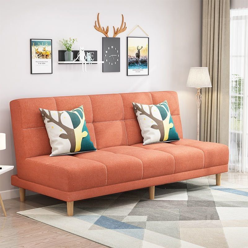 Modern chaise l-shaped sofa bed for small apartments - ready to ship, convertible two-in-one, double folding bed