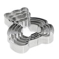 New 5-piece bear cookie cutter set - bear cookie molds for home kitchen, cake molds, chocolate molds, baking supplies