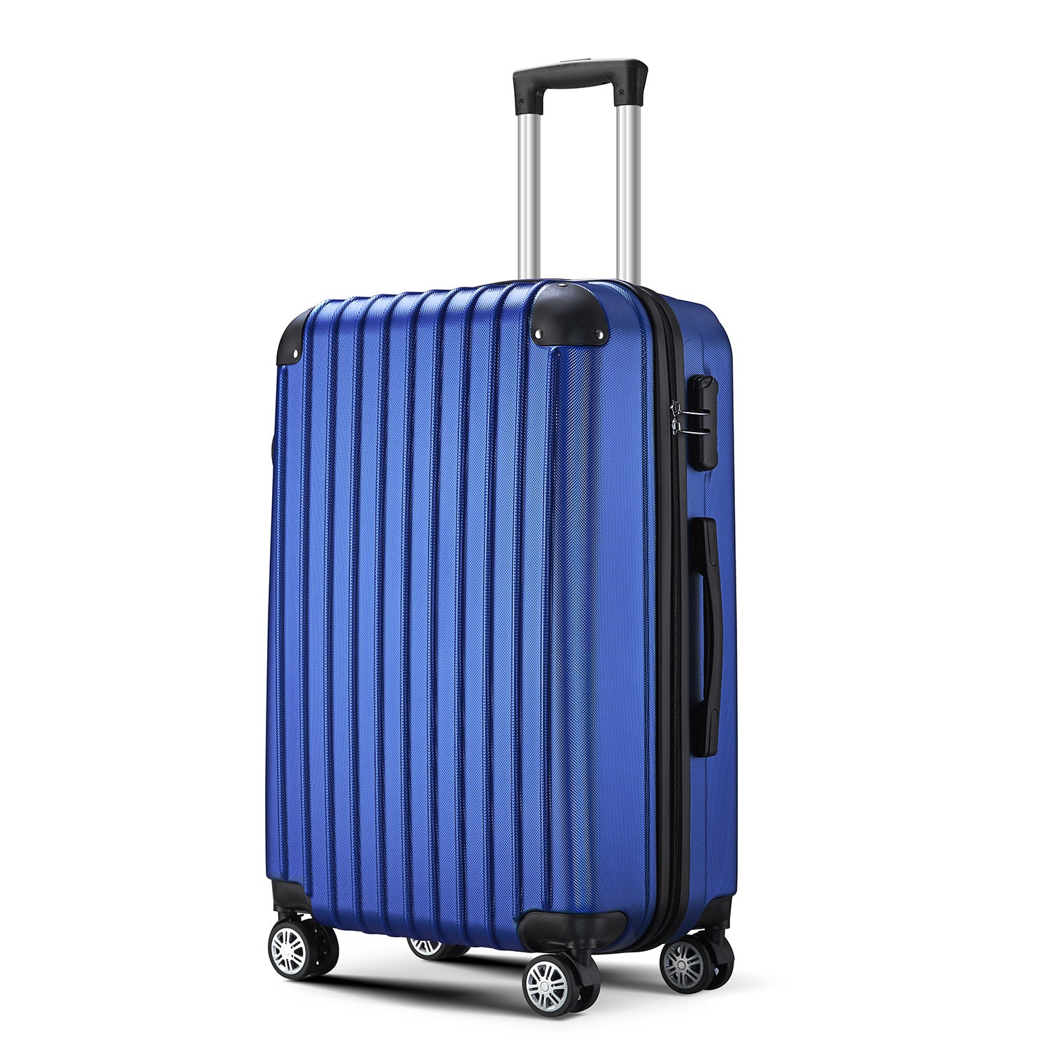 Source manufacturer three-piece  suitcase classic corner ABS travel bag anti-theft password lock trolley case