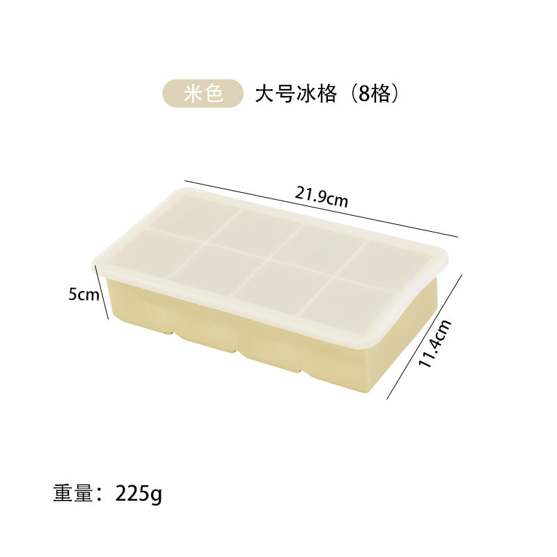 hot-selling ice cube mold, easy to demould, food-grade silicone ice tray, ice-making mold, whiskey large ice cube mold