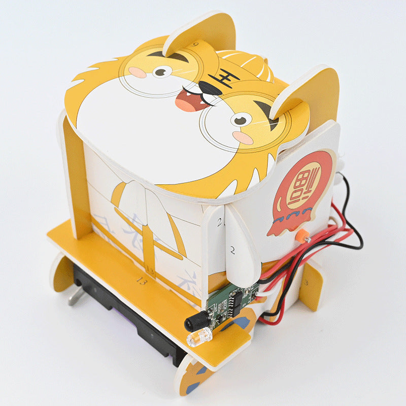 KT board induction trash can physical infrared intelligent handmade small production primary school students splicing science experiment recommended new