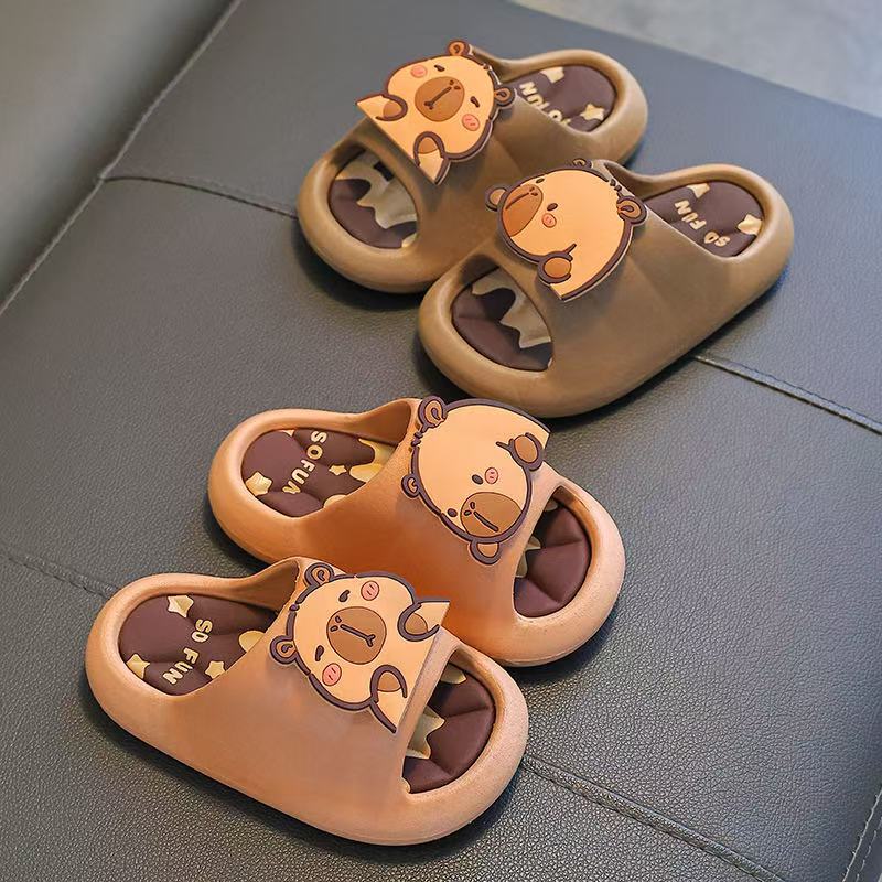 2025 kids' clogs: soft, non-slip indoor slippers for toddlers, infants, and children - perfect for bath time and matching family styles