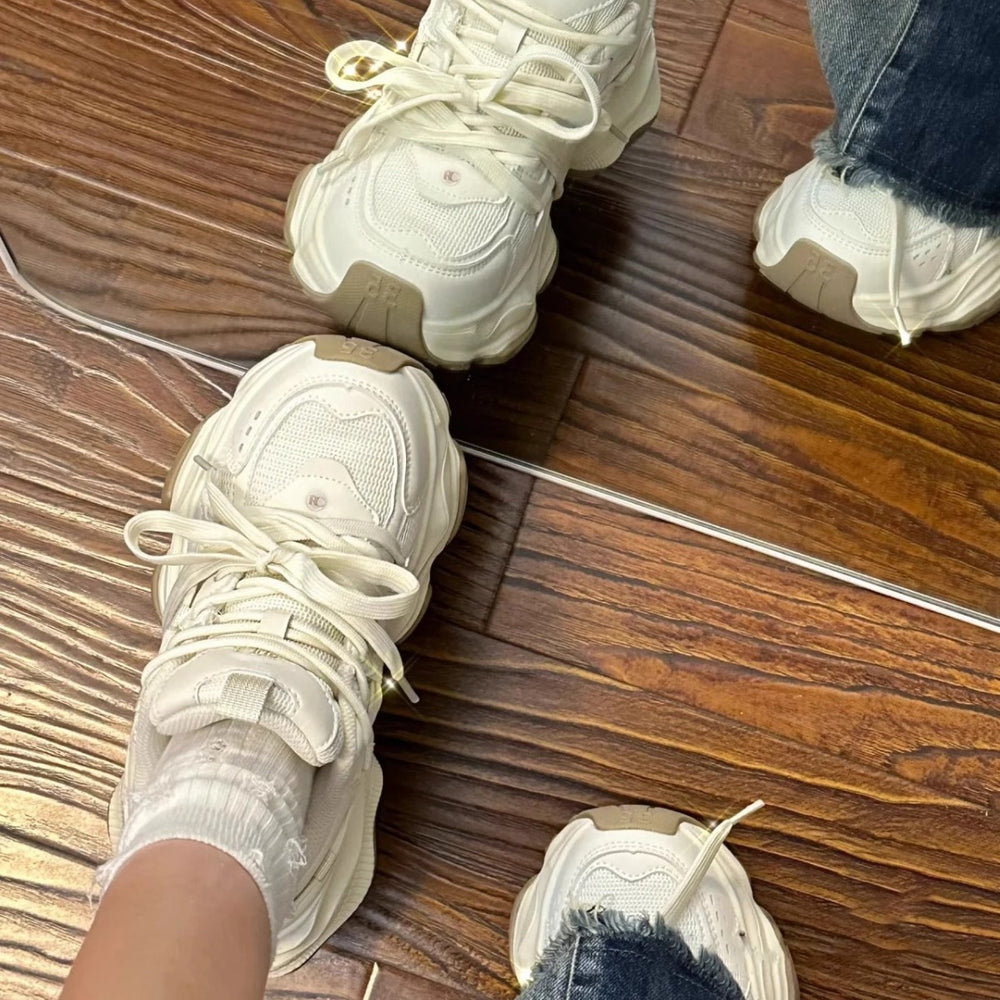 Best selling shoes women's dad shoes thick sole height increasing 2026 spring and summer new ins trendy cool casual sports white shoes