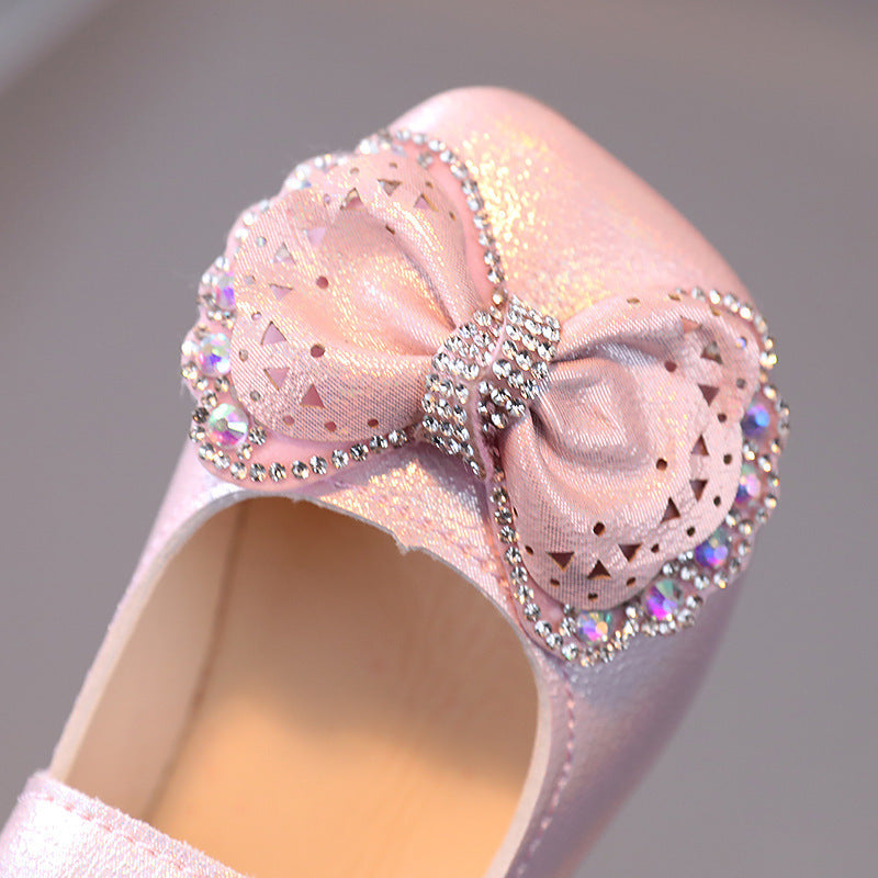autumn new girls' princess shoes - stylish soft sole cute bowknot toddler & baby flats