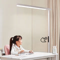 Eye-care floor lamp with voice control - full spectrum standing desk lamp for study, kids' desk, piano, and general lighting