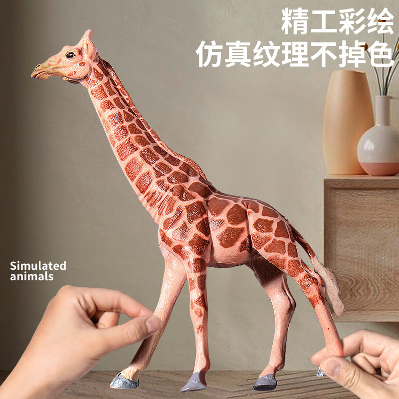 Animal model kids' simulation toys wildlife zoo baby farm set early education cognitive toys for boys and girls - great for flea markets!