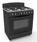 Burner stove with gas oven upright integrated stove 6 six burners 760 wide european standard british standard barbecue