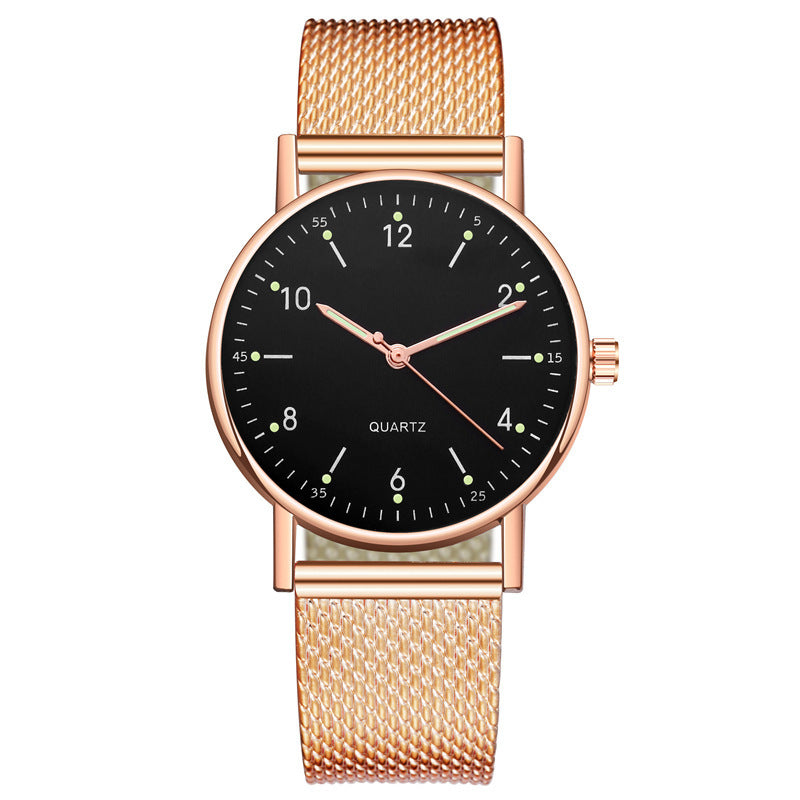 Export xiyin rubber mesh belt quartz watch women's watch thin luminous women's watch accessible luxury luminous watch women's watch
