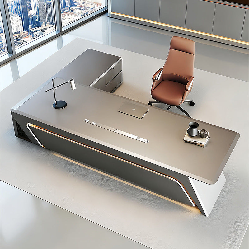 Saint li paint boss table technology sense executive table casual modern classy paint president table office desk and chair