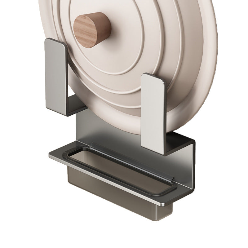 No punching, lid rack, kitchen rack, wall-mounted multi-functional wall storage artifact, cutting board, cutting board shelf