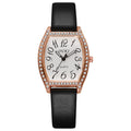 2025 new tiktok viral barrel-shaped full diamond european and american style watch, fashionable women's quartz watch, in-stock wholesale