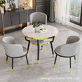 Casual negotiation balcony casual table and chair reception office coffee shop sales office rest area double-layer for home small round table