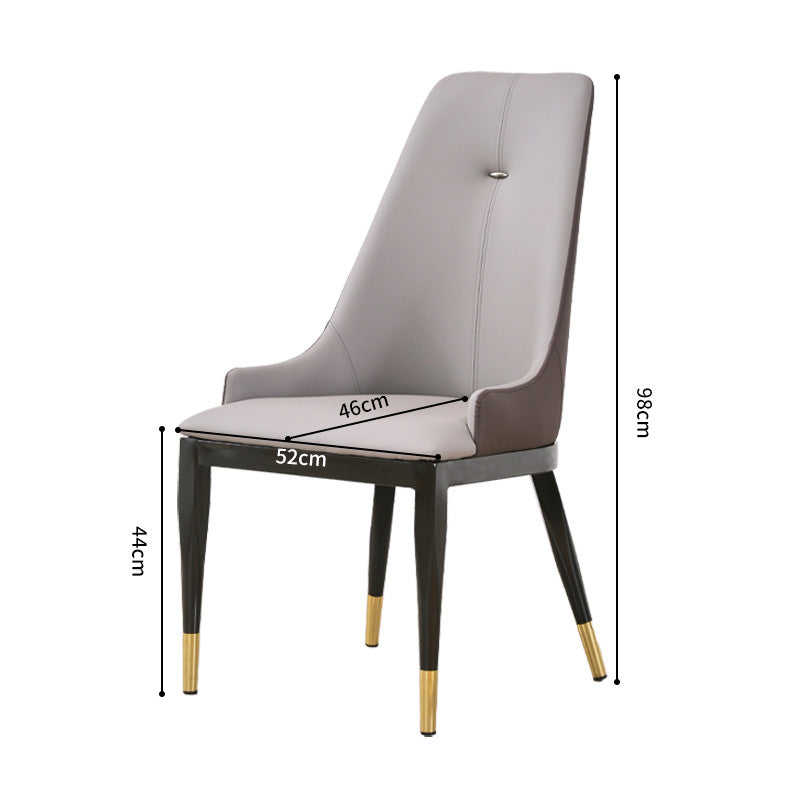 Modern minimalist dining chair italian light luxury chair negotiation backrest chair stool hotel home restaurant conference leisure chair