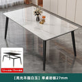 Rock slab dining table and chair combination for home commercial rental small apartment matte bright thickened modern casualaccessible luxury