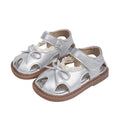 Vancahao kids' soft-soled first walking shoes,  summer new korean style girls' bowknot princess sandals, beach shoes