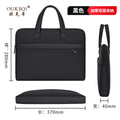 Oukeqi large capacity business briefcase oxford cloth waterproof satchel document bag printing office conference bag