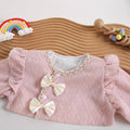 Baby spring autum tweed style double layer long sleeves jumpsuit, western style, cute princess, newborn baby girl outing clothes