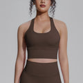 New arrival cross-border pure color i-shaped back tight breathable sports intimates running fitness yoga wear vest tops for women