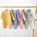 Baby rompers - spring, autumn, and winter styles - quilted baby outwear - newborn winter warm jumpsuits, crawling suits, and sleepwear