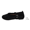 Hot-selling plus size women's shoes for export,  new collection: soft sole embroidered beaded round toe low-cut cotton mary janes