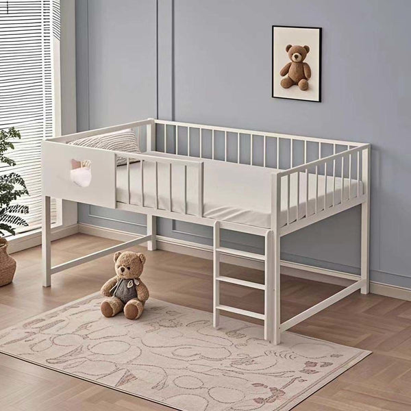 Wrought iron half-height bed Multifunctional children's half-height bed Children's bed Boys and girls bed Small apartment adult half-height bed