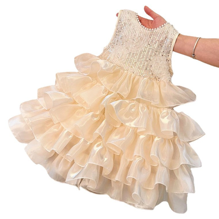 Girls' formal dresses princess dresses baby girl birthday dresses toddler girls stylish dresses summer in-stock hot seller