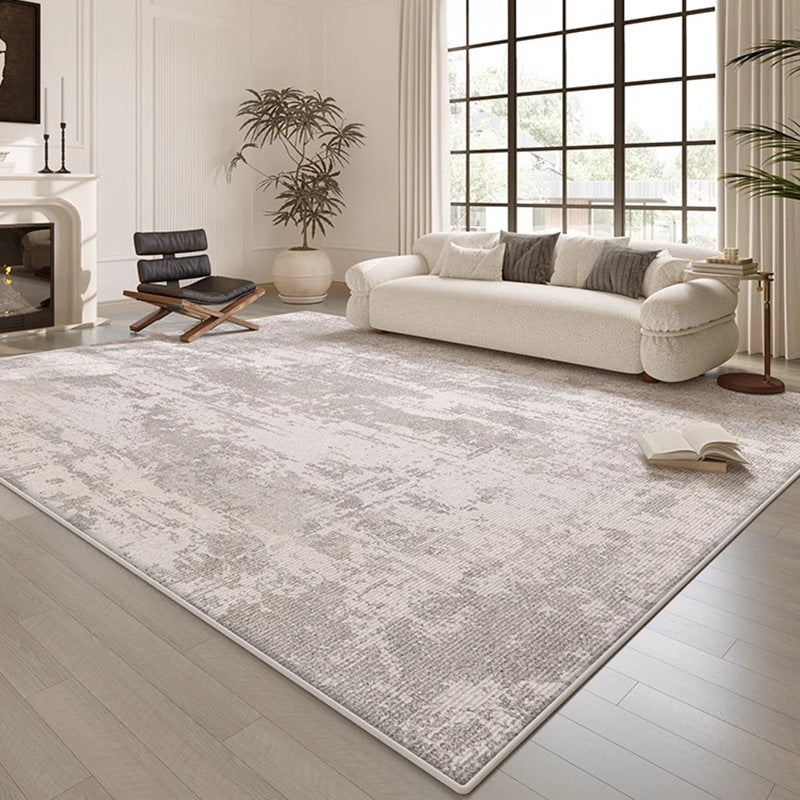 Carpet living room no-wash and wipeable accessible luxury italian normcorecasual gray sofa coffee table floor mat full floor large area
