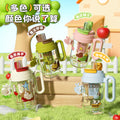 New arrival large-capacity ice cup dopamine plastic cup tea water separation portable handle cup girls outdoor sports double