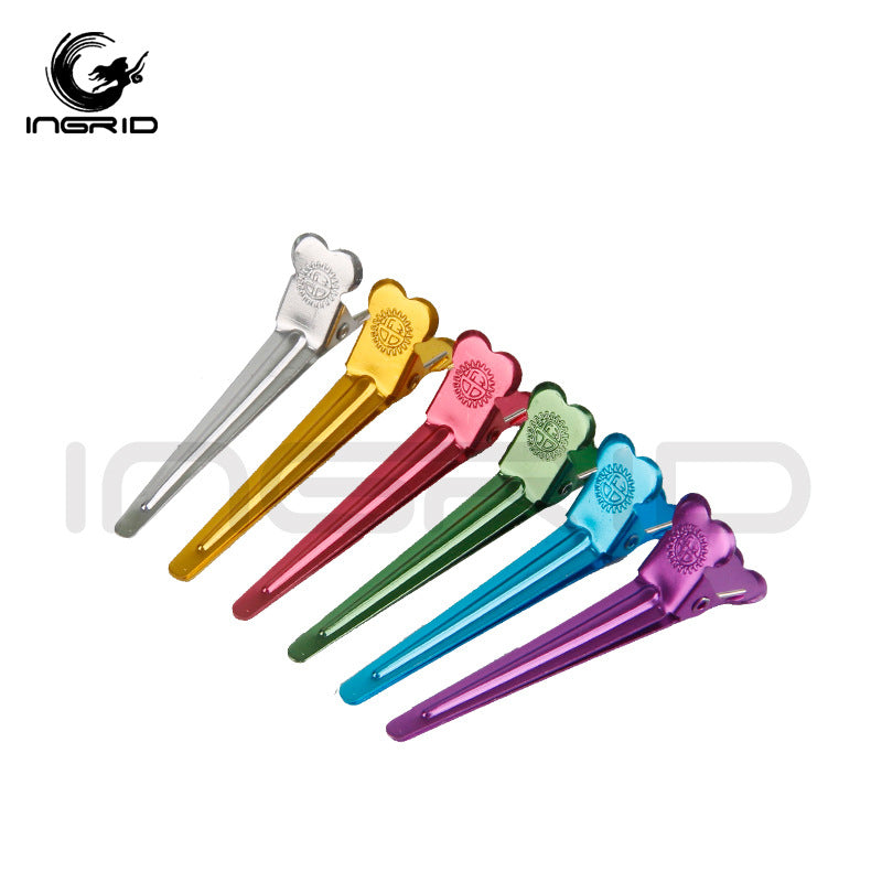 Boxed color flower positioning clip Boxed hairdressing non-marking clip Positioning bangs clip Hairdressing tool Duckbill clip